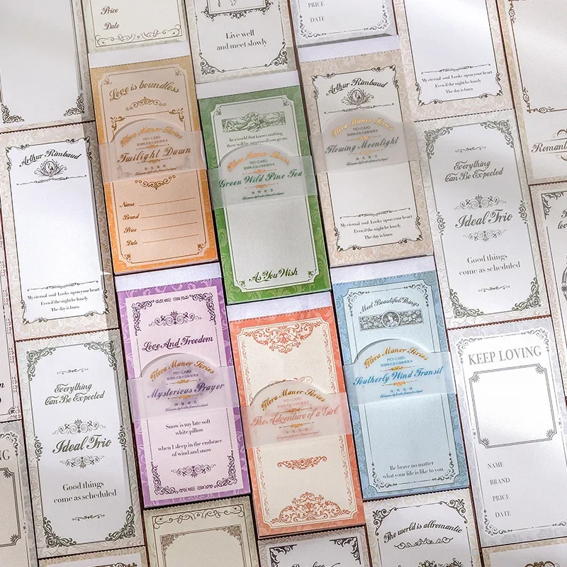Vintage Collectible Books - 30pcs Lady Pattern Curtain Memo Decorative