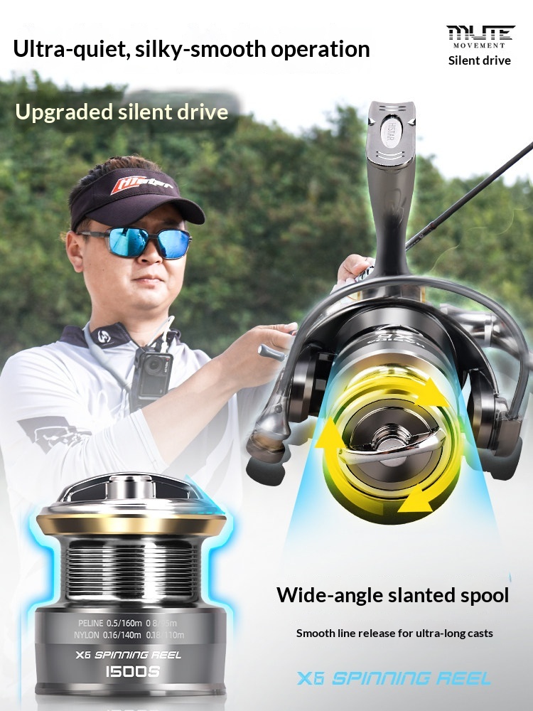 Hasida X6 Spinning Reel Metal  - огляд і ціна Developing Tank Reel