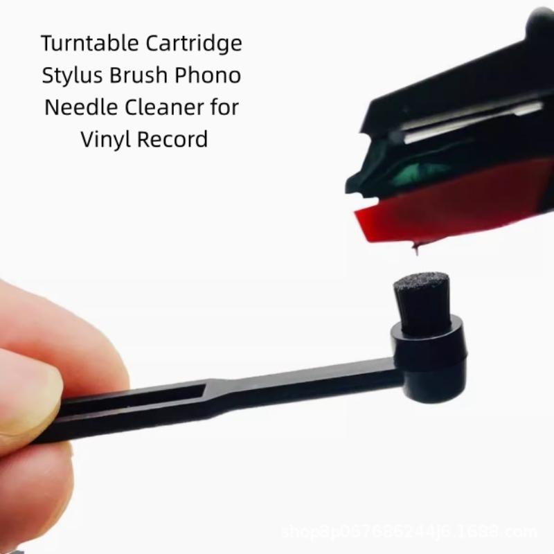 【L】1pcs Turntable Stylus Brush - огляд і ціна Vinyl Record Cleaner