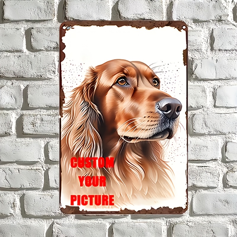 Custom Pet Photo Metal Tin Sig - огляд і ціна Vintage Collectible Plates