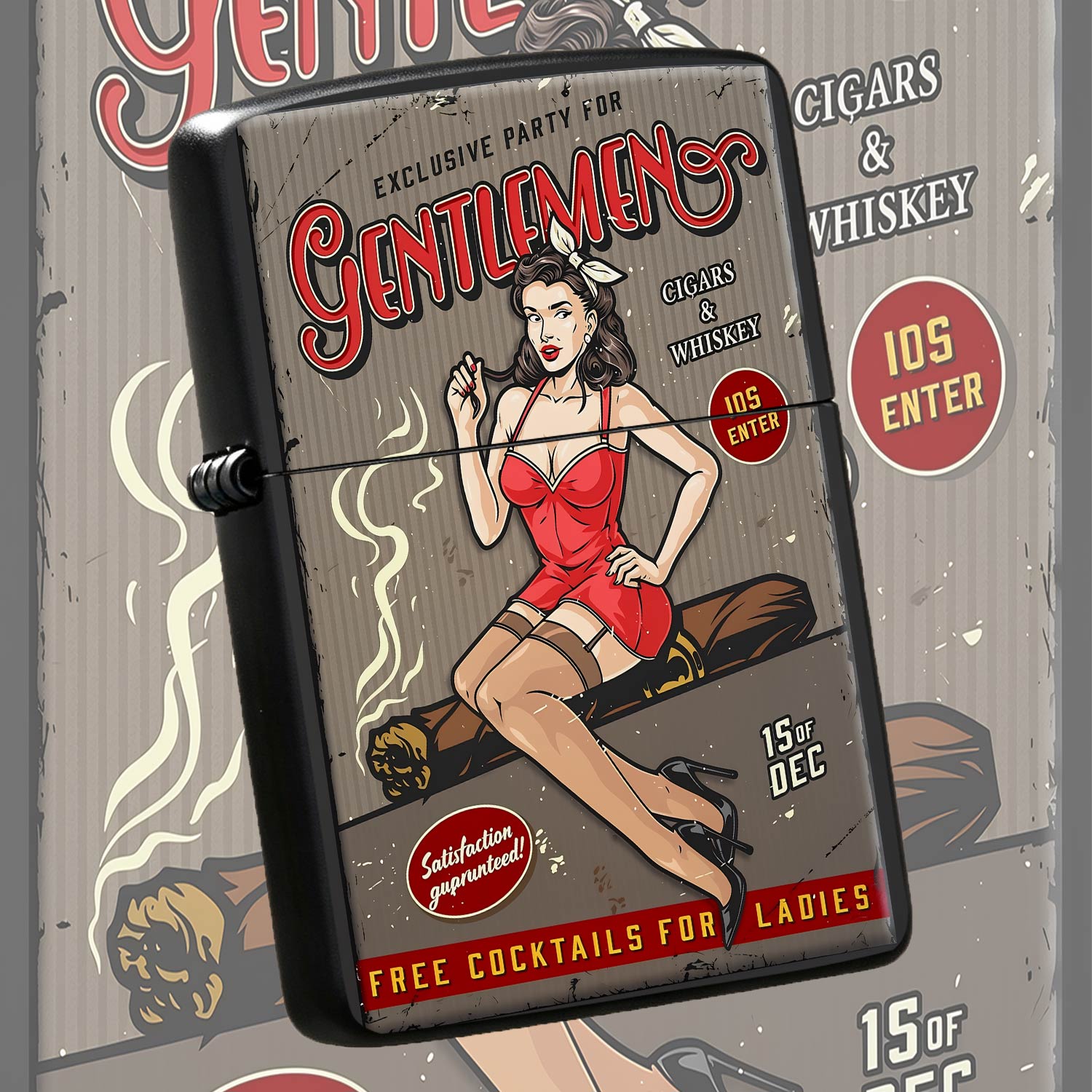 Vintage Gentlemen Party Pinup  - огляд і ціна Vintage Collectible Posters